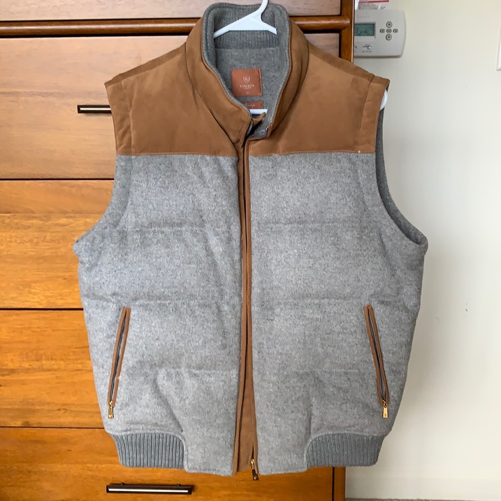 Rogatis Men’s Heritage Luxury Goose Down Vest (Korean brand)